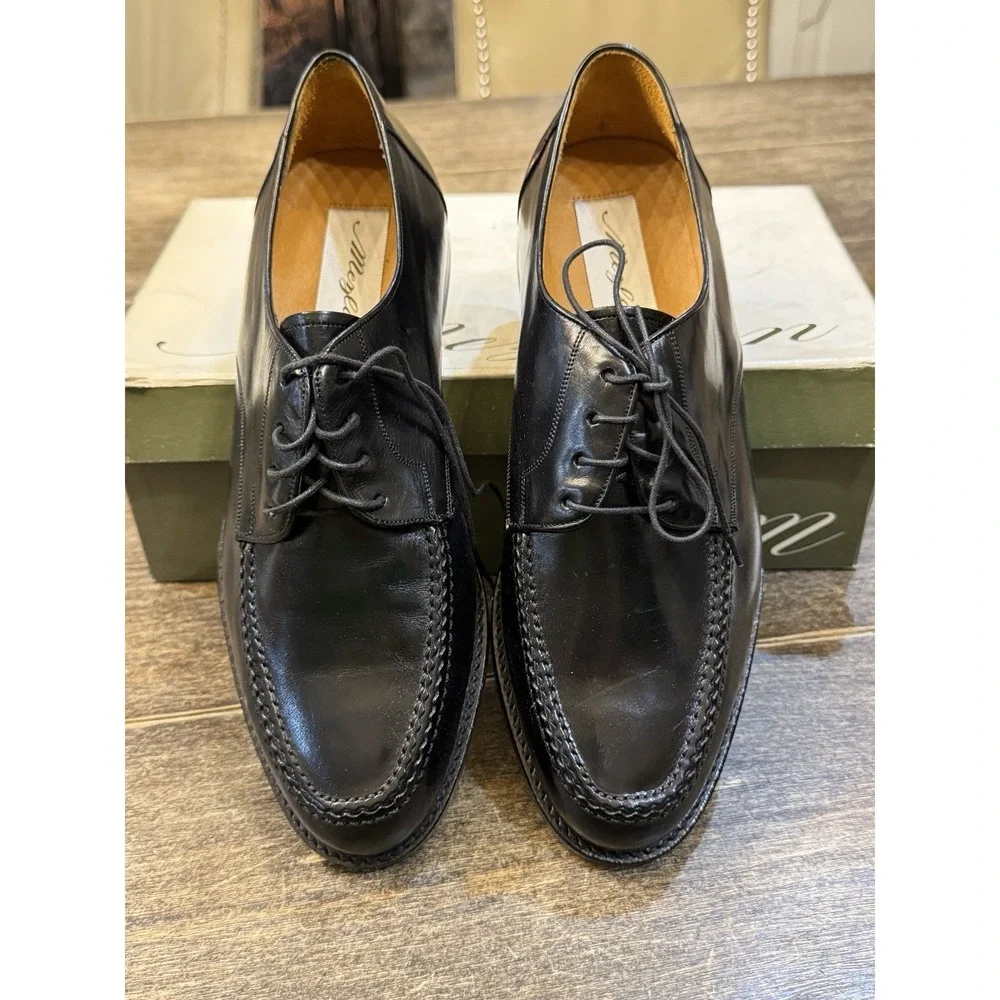 Mezlan Coventry Apron Derby – Men Hand-Finished Italian‎ Calfskin Derby Size 8.5